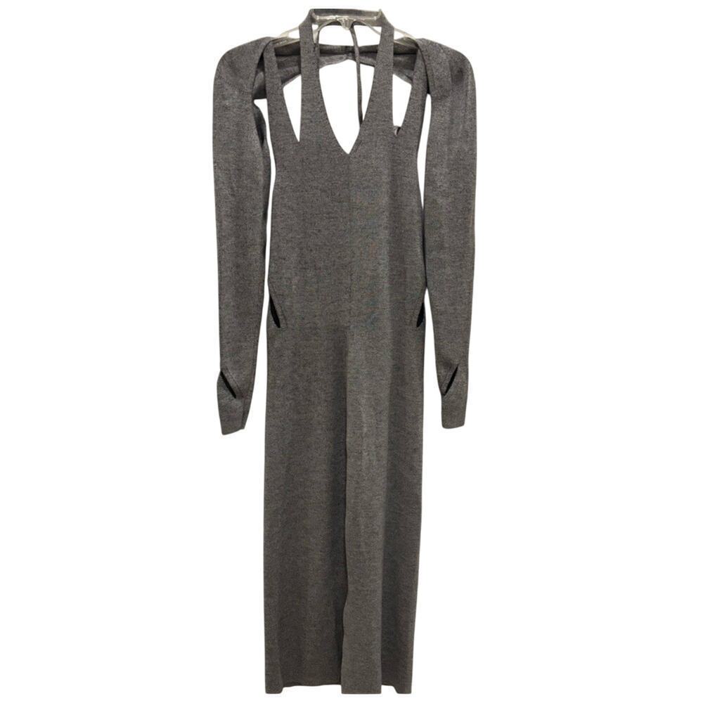 Dion Lee Wool Dress Ribbed Knit Bodycon Cutout Baddie Going Out Party Cut Out 8 - Picture 5 of 8